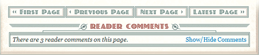 The nav bar and comments link