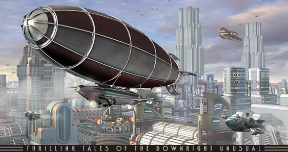 Enlarge: The airships, and the Transportation Museum of Retropolis