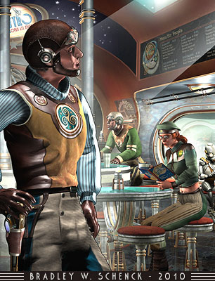 Enlarge: Breakfast time in Retropolis